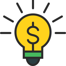 Free bulb money outline filled icon & Download free icons for commercial use
