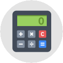 Free calculator flat 128x128 icon & Download free icons for commercial use