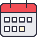 Free Calendar Icon Outline Filled & Download free icons for commercial use