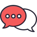 Free chat outline filled 128x128 icon & Download free icons for commercial use