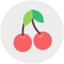 Free cherries flat 128x128 icon & Download free icons for commercial use