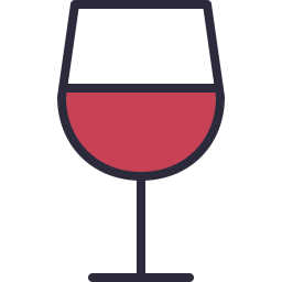 Free wine glass outline filled icon & Download free icons for commercial use